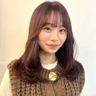 ロング 北島 遥香🫧インナ ー /ベージュカラーのヘアスタイル