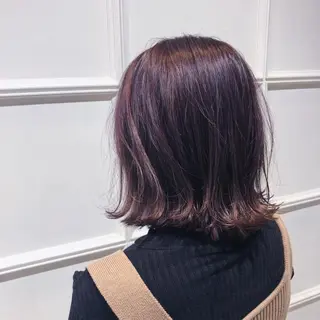 ミディアム カラー 🦋透明感カラー /ケアブリーチ🦋のヘアスタイル