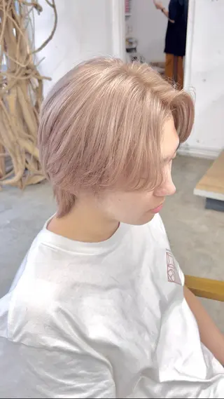 ショート メンズ MONIQA原宿所属・24時間受付🌈ブリ ーチ特化RYUTOのヘアスタイル