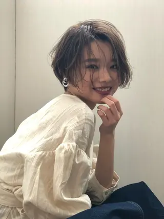 ショート カラー マツエク・マツパ 渋谷/韓国風 西原直樹のヘアスタイル