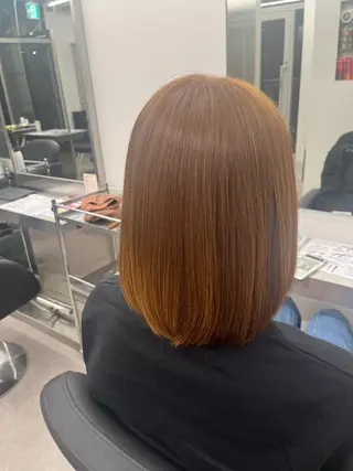 ミディアム カラー パリジェンヌ/ 次世代パーマ/ユキナのヘアスタイル