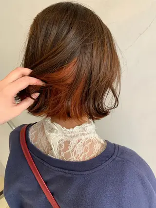 ショート カラー 似合わせカットカラー ♡佐藤捺美のヘアスタイル