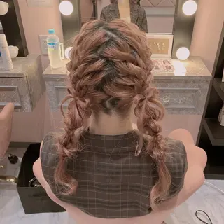 ロング ヘアアレンジ Seventeen 秋葉原　୨୧ あすかのヘアスタイル