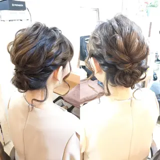 セミロング ヘアアレンジ キッズ ヘアメ/着付け 清水玲歌のヘアスタイル