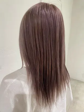 セミロング 🍋暖色カラーヘアア レンジniina🍋のヘアスタイル