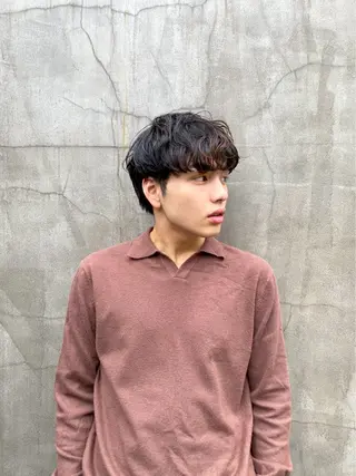 メンズ 髪質改善カラー&TR 縮毛矯正/弱酸性矯正のヘアスタイル