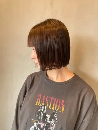 ショート LUVISM長岡 ボブ/三浦めい🌟のヘアスタイル