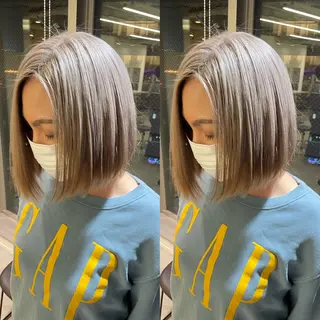 ショート カラー ヘアアレンジ 🎗秋山勇 /三宮指名No.1のヘアスタイル