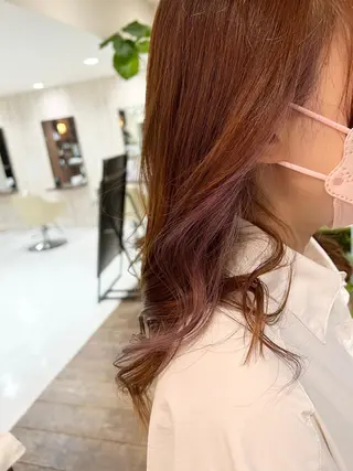 ロング カラー 山崎 和花のヘアスタイル