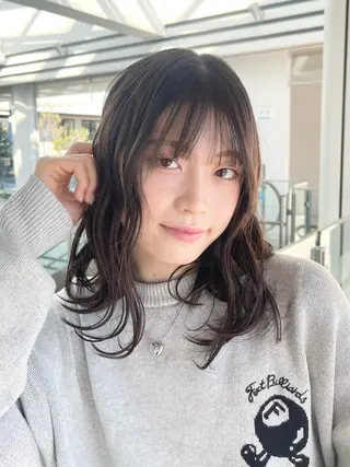 ミディアム 園田 渉 ◤SHIKIO◢のヘアスタイル