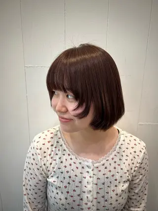 カラー 💟艶カラー・トリー トメント/リサ🤍のヘアスタイル