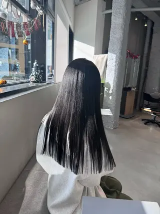 ロング 中瀬愛梨 /河原町/ハイトーンのヘアスタイル