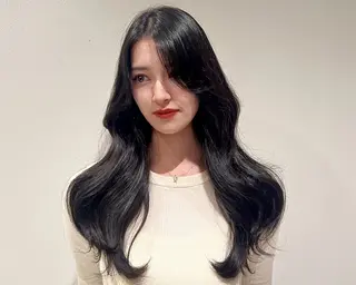 ロング カラー 🩷渋谷/韓国レイヤ ー/透明感/Sayaのヘアスタイル