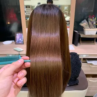 セミロング 美髪矯正/髪質改善 /ヨナミネのヘアスタイル