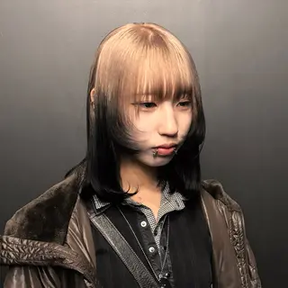 ミディアム JE SUIS HEUREUSE所属・ニュアンスヘア ★リョウカ★のヘアスタイル