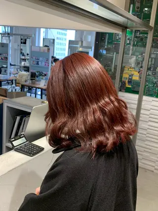 ミディアム 🌶推しカラー RINA🌶´-のヘアスタイル