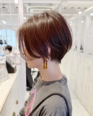 ショート 縮毛矯正/ショート/ レイヤー/畑中正敏のヘアスタイル