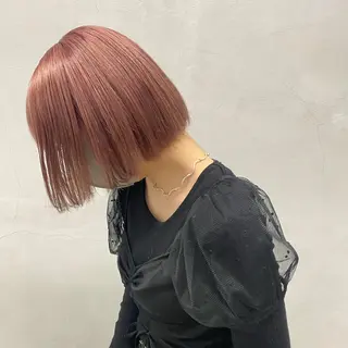 ミディアム カラー yuna/ボブカット /ハイトーンカラーのヘアスタイル