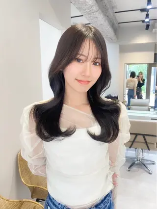 ロング カット特化| 前髪｜みひろのヘアスタイル
