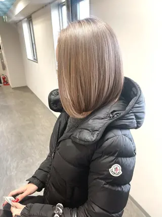 ショート カラー ヘアアレンジ 松井那津子 /ハイライトブリーチのヘアスタイル