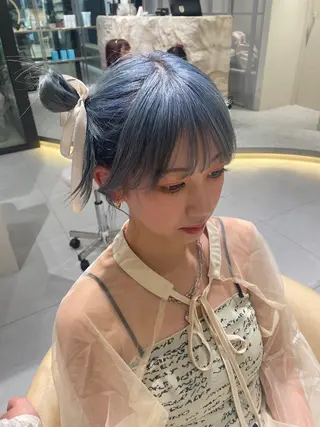 セミロング カラー 韓国ヘア/レイヤー Londエレンのヘアスタイル