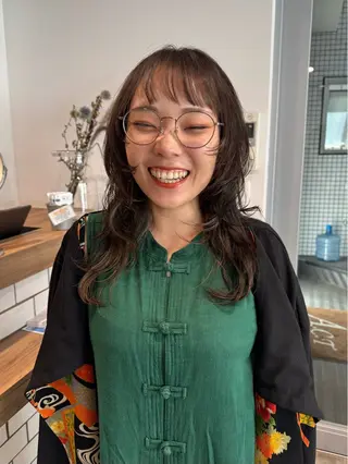 セミロング 渡邉 涼香のヘアスタイル