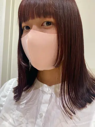 セミロング カラー ヘアアレンジ パーマ指名No1 /namiのヘアスタイル