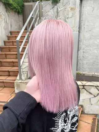 セミロング カラー 透明感カラー艶カラー 暖色カラーshionのヘアスタイル