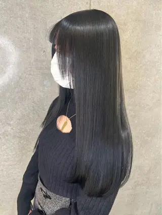 ロング ブリーチ、髪質改善 Noe心斎橋店のヘアスタイル