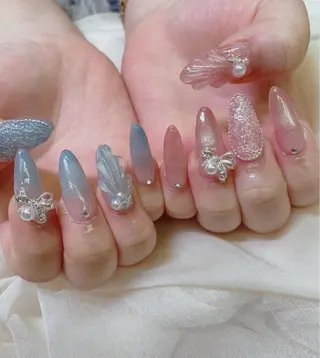 ロング JNA認定講師🌸 RIEのネイルデザイン