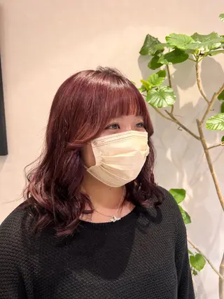 ミディアム ブリーチ/髪質改善 shiinaのヘアスタイル