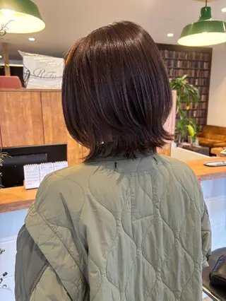 ミディアム 一谷 樹のヘアスタイル