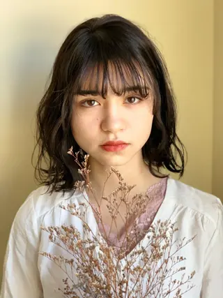 ミディアム カラー 四ッ井 翔のヘアスタイル