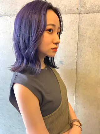 ミディアム カラー ♡ma ki♡のヘアスタイル