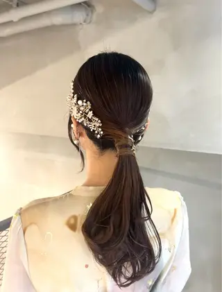 ヘアアレンジ ハイトーン/くすみ カラー seina★のヘアスタイル