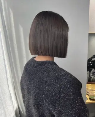 ショート カラー akane/ボブ /オリーブ/ブラウンのヘアスタイル