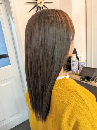 セミロング ベージュ*Spica 【ミルクティー】のヘアスタイル