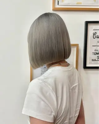 ショート カラー 磯　亜由香 🌷ブリーチのヘアスタイル