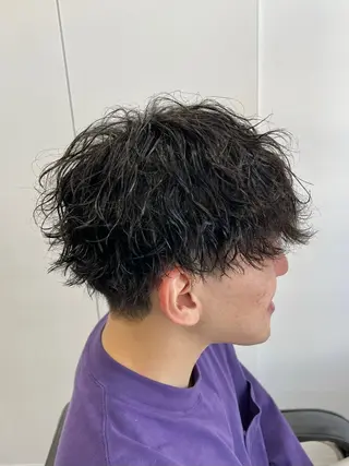 ショート パーマ メンズ 新潟メンズパーマ 新潟駅/小田拓実のヘアスタイル