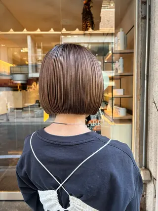 ショート 水原波津輝/ボブ /ニュアンスパーマのヘアスタイル