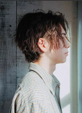 ショート ブリーチなしWカラー /酸性ストレート河本のヘアスタイル