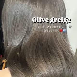 セミロング カラー SAYAKA🩶 レイヤー韓国ヘア新宿のヘアスタイル