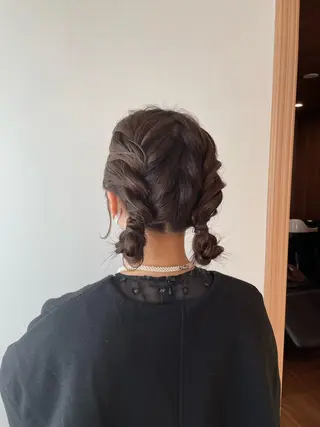 ミディアム ヘアアレンジ Osoko Hiyoriのヘアスタイル