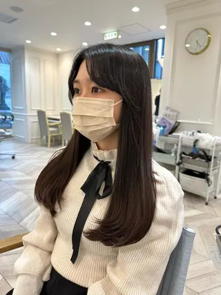 ロング 韓国ヘア 🇰🇷 RUKA 🩵🤍のヘアスタイル