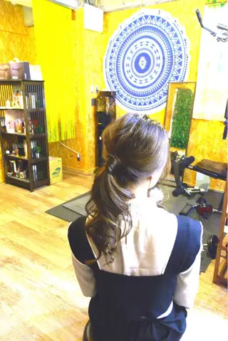 セミロング カラー ヘアアレンジ belle chambreイブカのその他イメージ