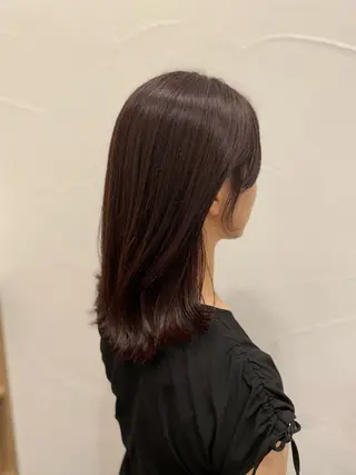 セミロング カラー Ash中目黒店 榊間茜のヘアスタイル