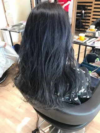 セミロング カラー 大久保 隆蔵のヘアスタイル