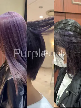 カラー あんどう ゆうかのヘアスタイル