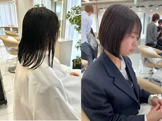 ショート 山田勇真 ボブ/縮毛矯正/金山のヘアスタイル