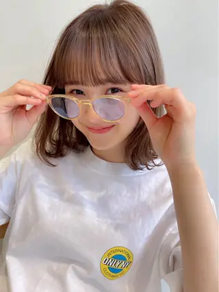 カラー 中西 麗奈のヘアスタイル